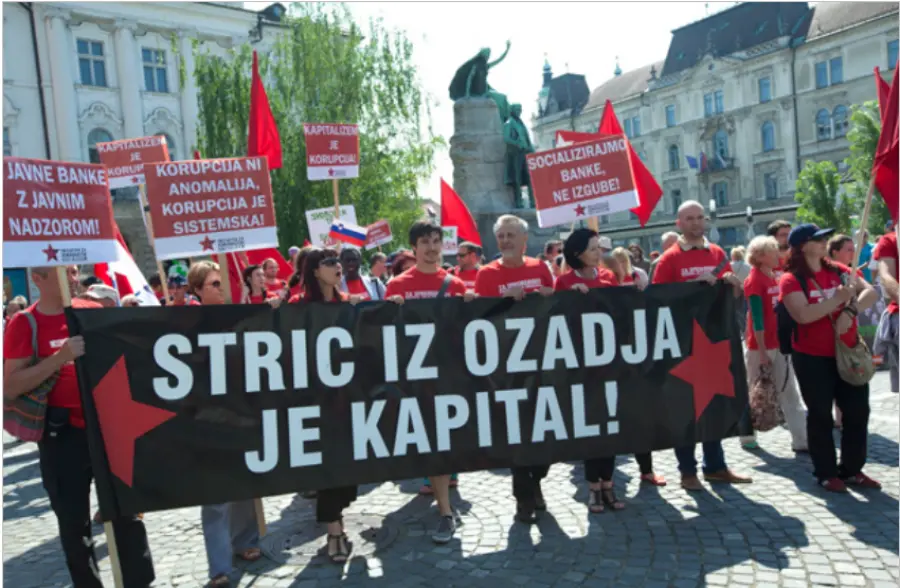 Slovenia, disordini alla manifestazione anti-governativa