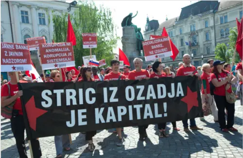 Slovenia, disordini alla manifestazione anti-governativa