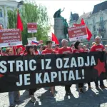 Slovenia, disordini alla manifestazione anti-governativa